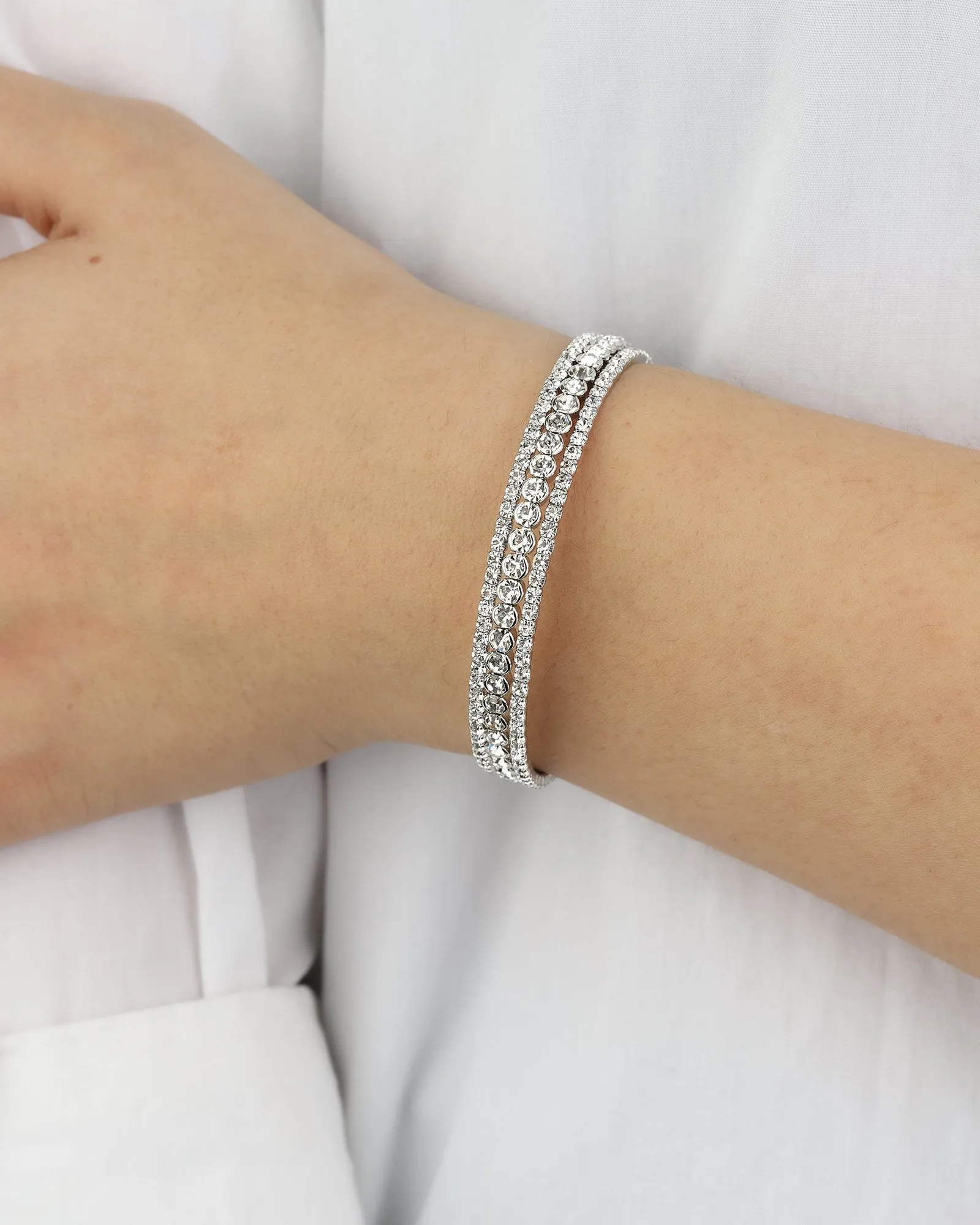 3 Row Crystal Cuff sold by Blue Ruby product image thumbnail 2