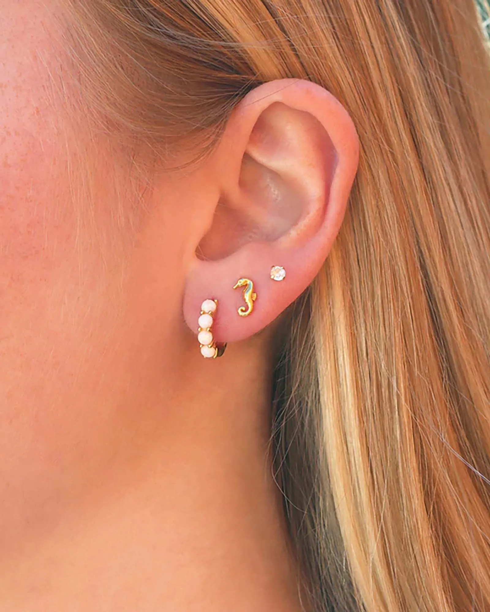 Stone Huggies I 13mm sold by Blue Ruby product image thumbnail 2