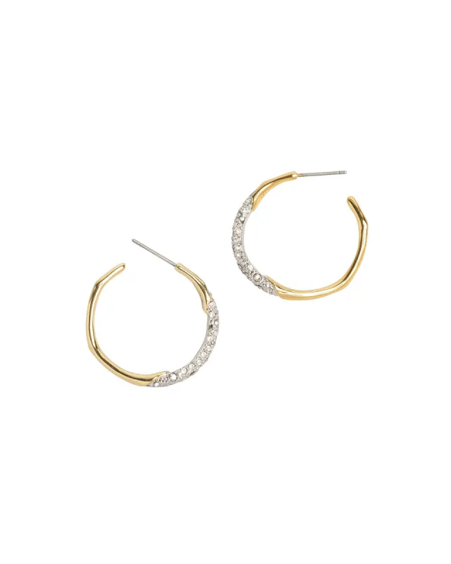 Crystal Pavé Hoops sold by Blue Ruby