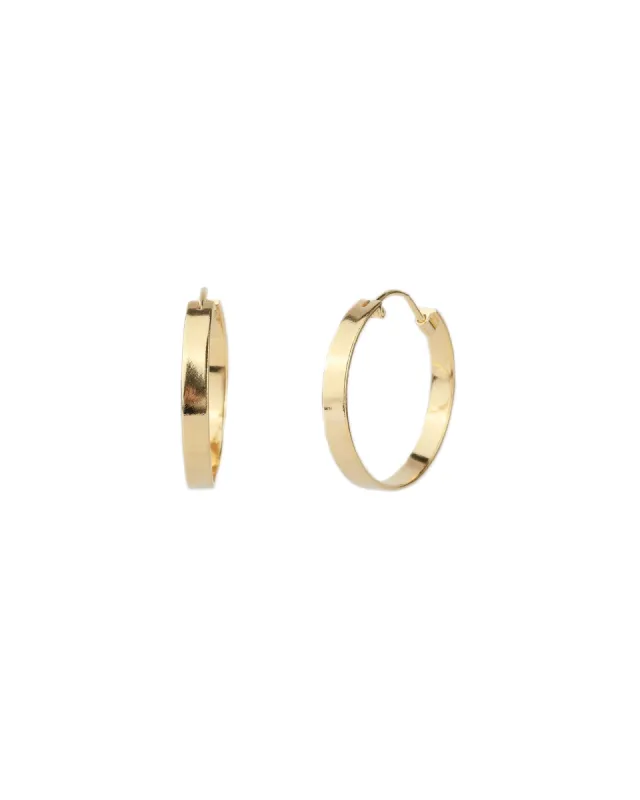 Flat Hoops | 26mm sold by Blue Ruby