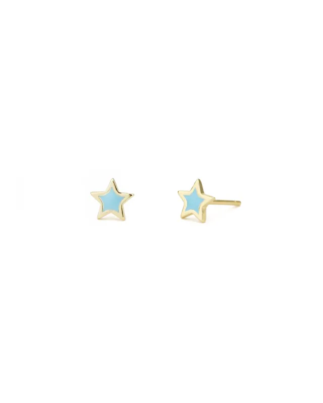 Enamel Star Studs sold by Blue Ruby