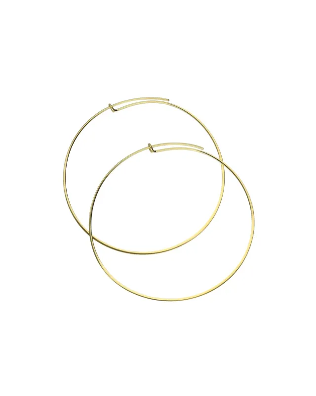 Flat Hoops I 60mm sold by Blue Ruby