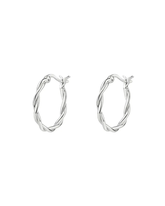 Loose Twist Hoops I 20mm sold by Blue Ruby