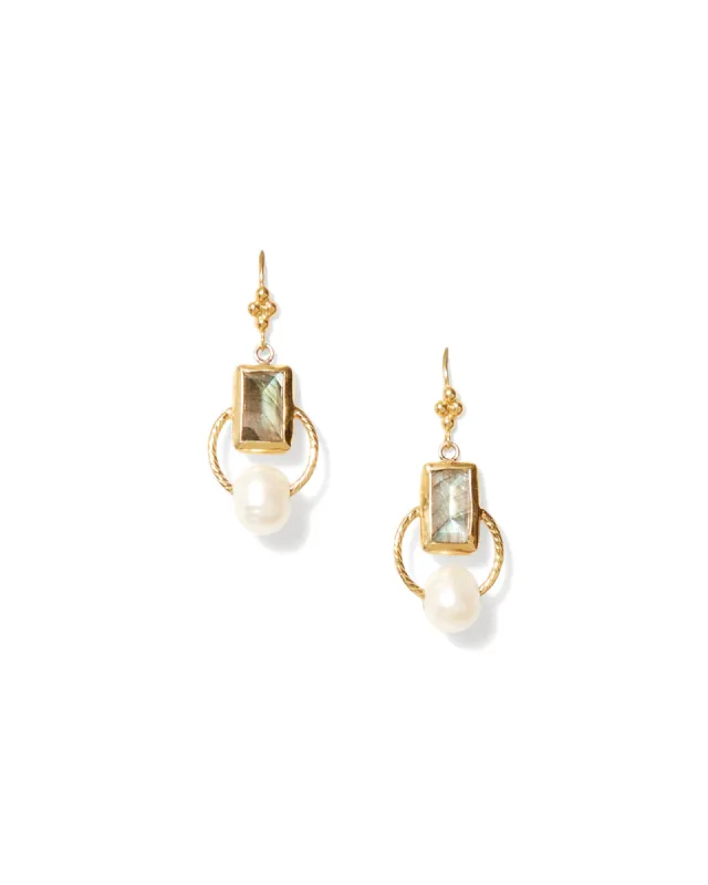 Halo Drop Earrings sold by Blue Ruby