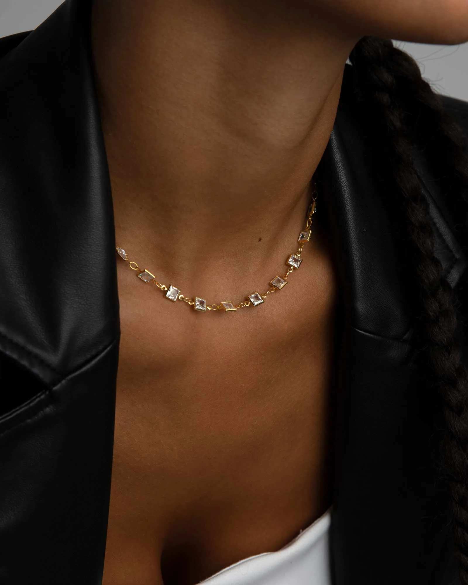 Multi Square Station Necklace sold by Blue Ruby product image thumbnail 2