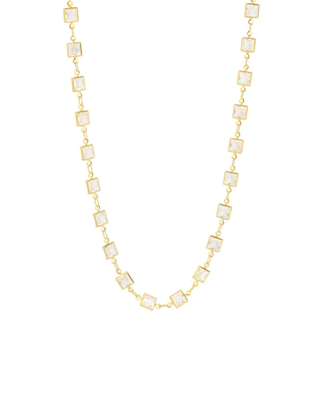 Multi Square Station Necklace sold by Blue Ruby