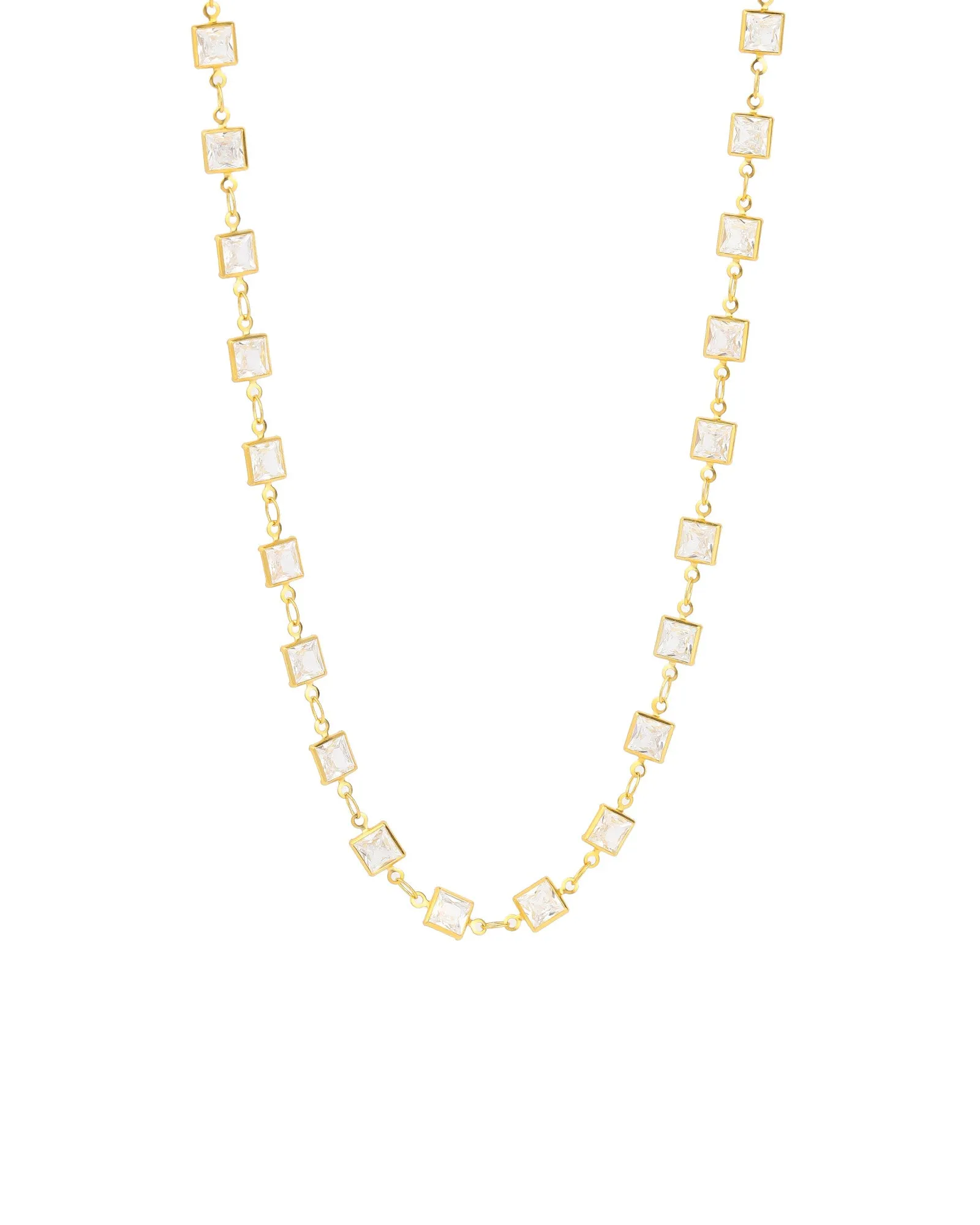 Multi Square Station Necklace sold by Blue Ruby