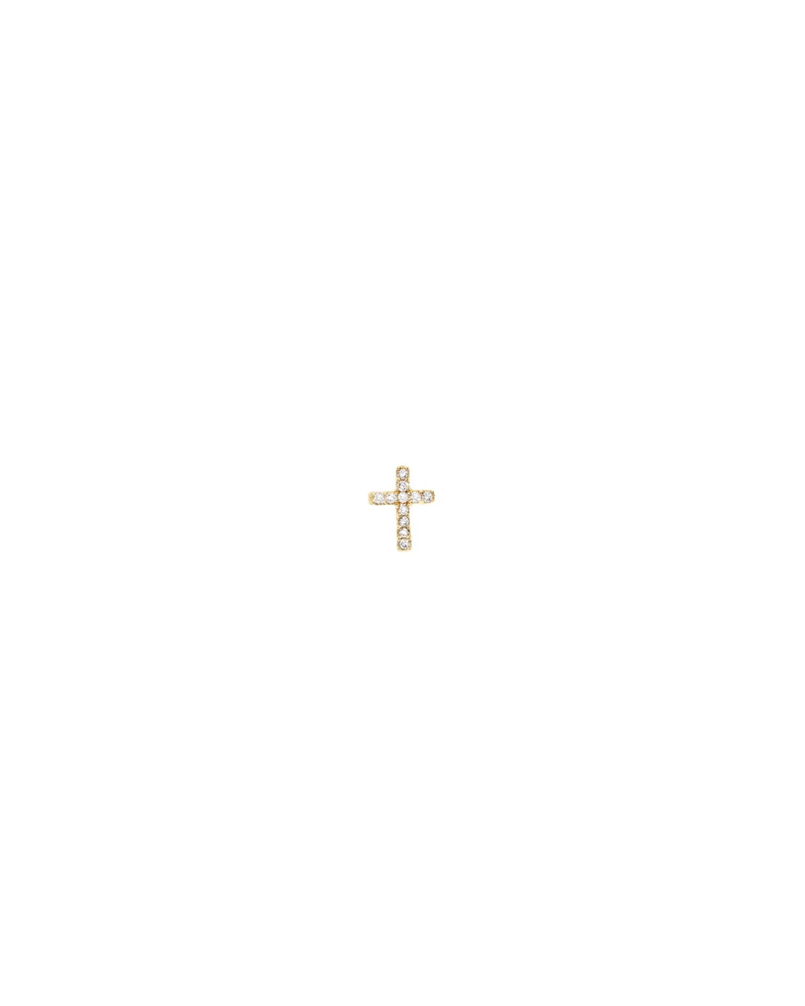 Pavé Cross Stud | 6mm sold by Blue Ruby