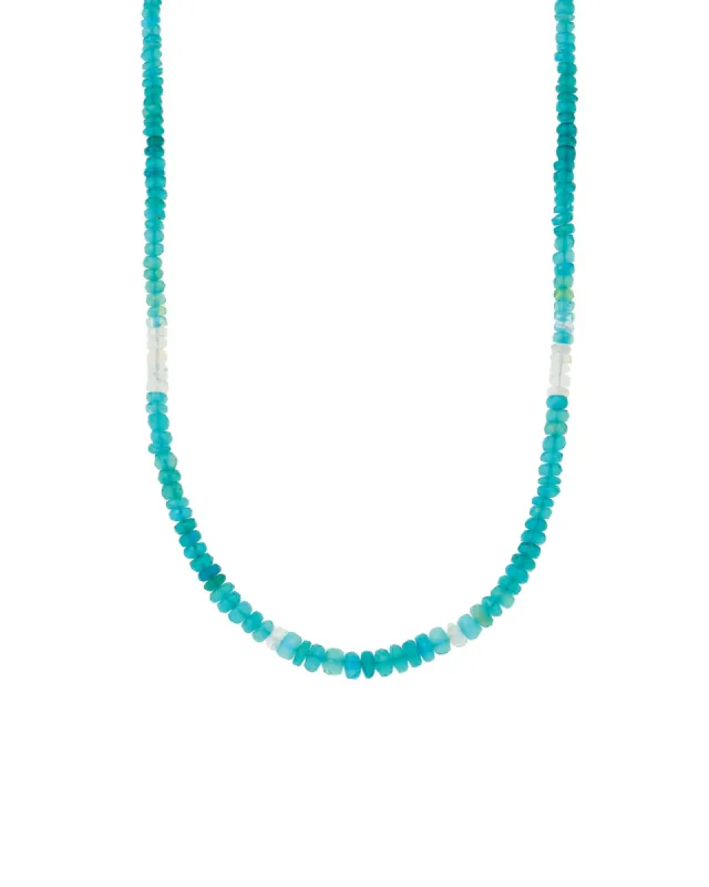 Opal Mix Graduated Stone Necklace | 3-5mm sold by Blue Ruby