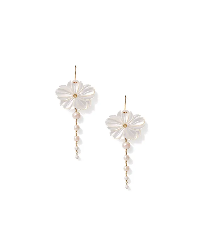 Magnolia Drop Earrings sold by Blue Ruby