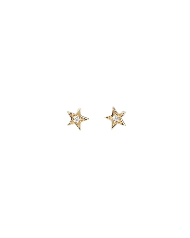 Diamond Star Studs sold by Blue Ruby