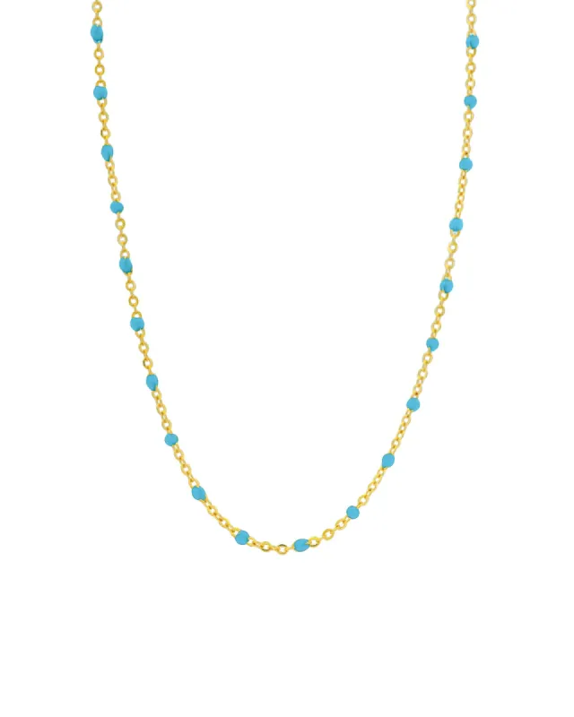 Enamel Beaded Chain Necklace sold by Blue Ruby