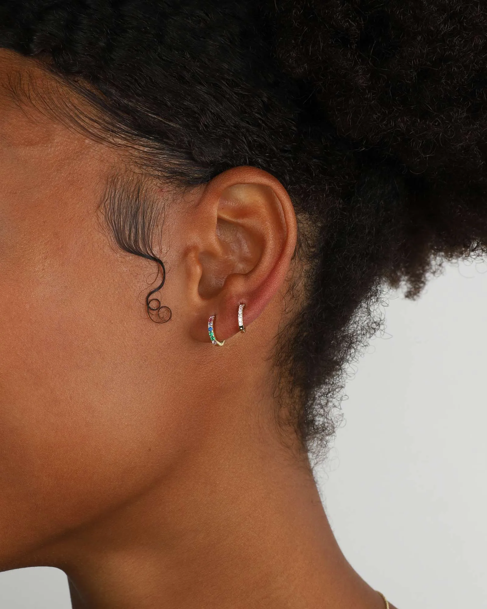 Cz Huggie | 11mm sold by Blue Ruby product image thumbnail 2