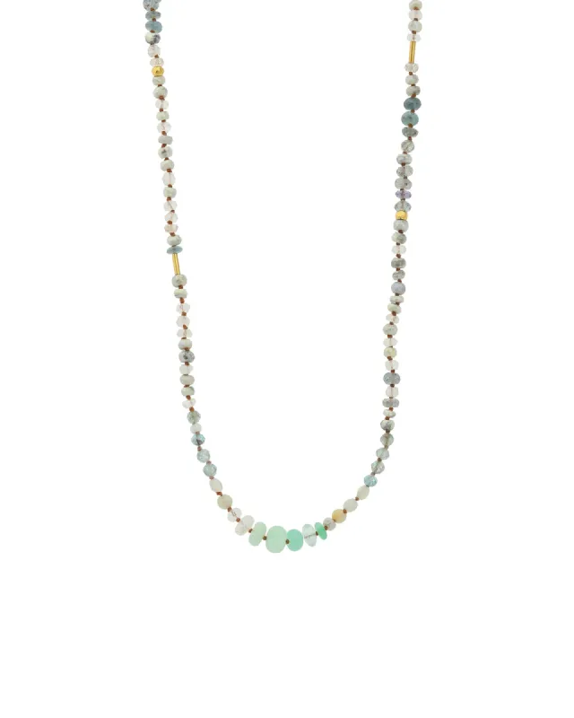 Mixed Stone Beaded Necklace sold by Blue Ruby