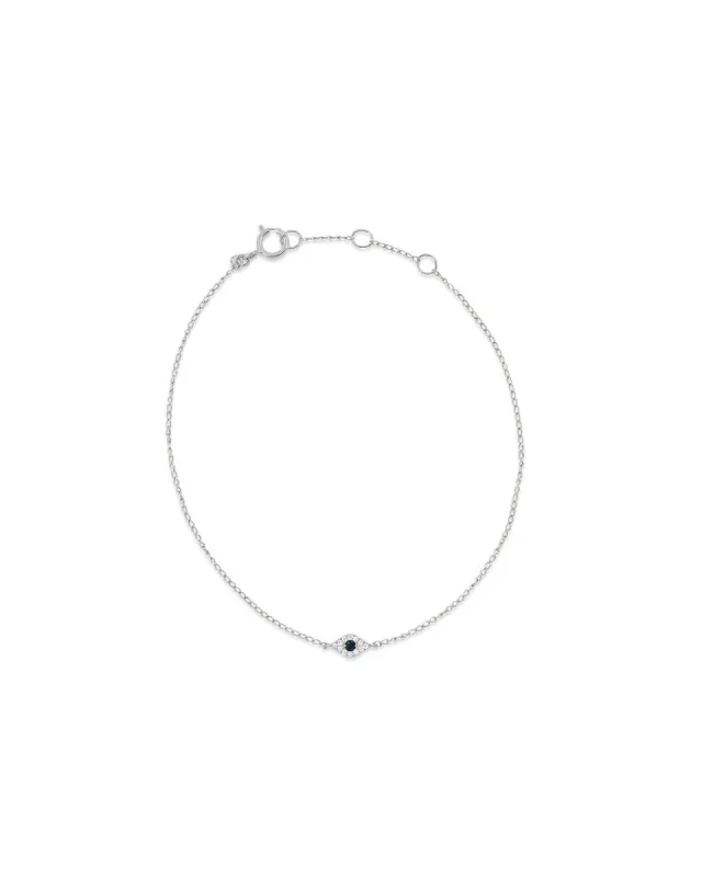 Tiny Evil Eye CZ Bracelet sold by Blue Ruby