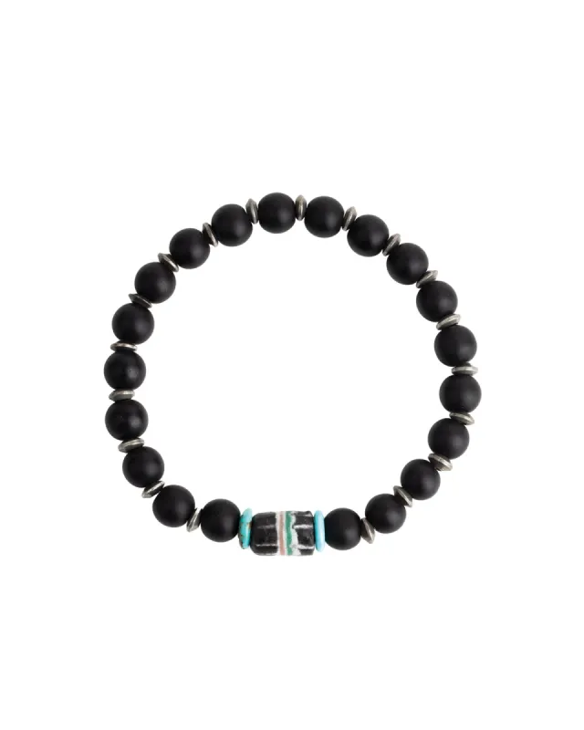 Gumba Disc Beaded Bracelet | 8mm sold by Blue Ruby