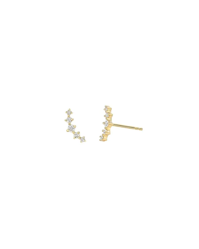 Gradual CZ Ear Climber sold by Blue Ruby
