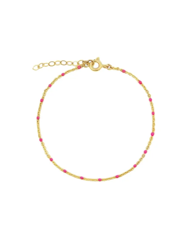 Enamel Chain Bracelet sold by Blue Ruby