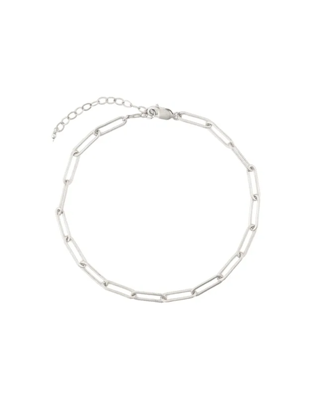 Paperclip Chain Anklet | Large sold by Blue Ruby