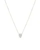 Super Tiny Solid Pavé Teardrop Necklace sold by Blue Ruby