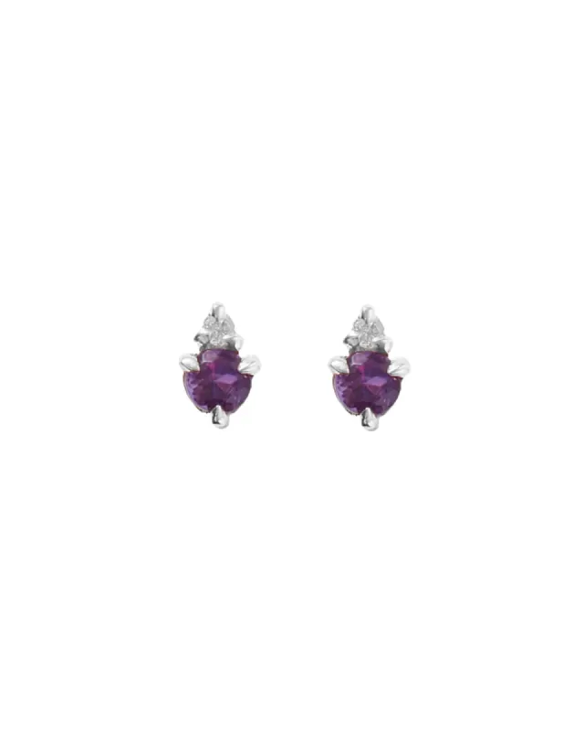 Birthstone Studs | February sold by Blue Ruby