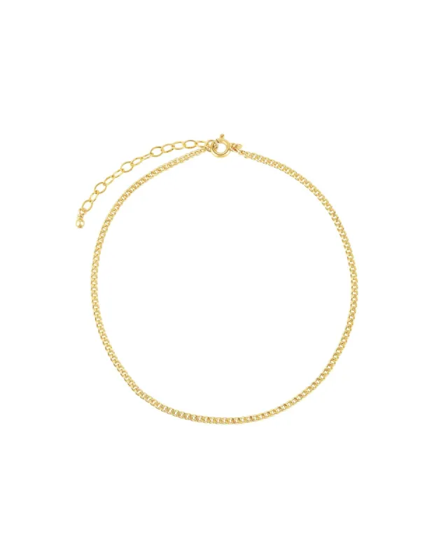 Curb Chain Anklet | Small sold by Blue Ruby
