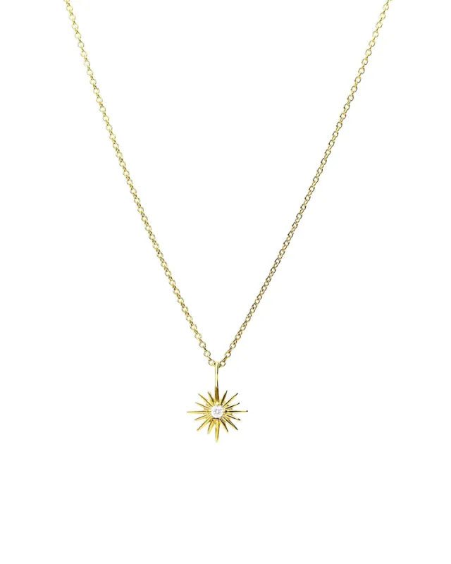 Sunburst CZ Necklace sold by Blue Ruby