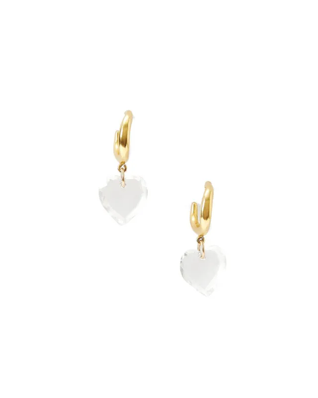 Crystal Heart Earrings sold by Blue Ruby