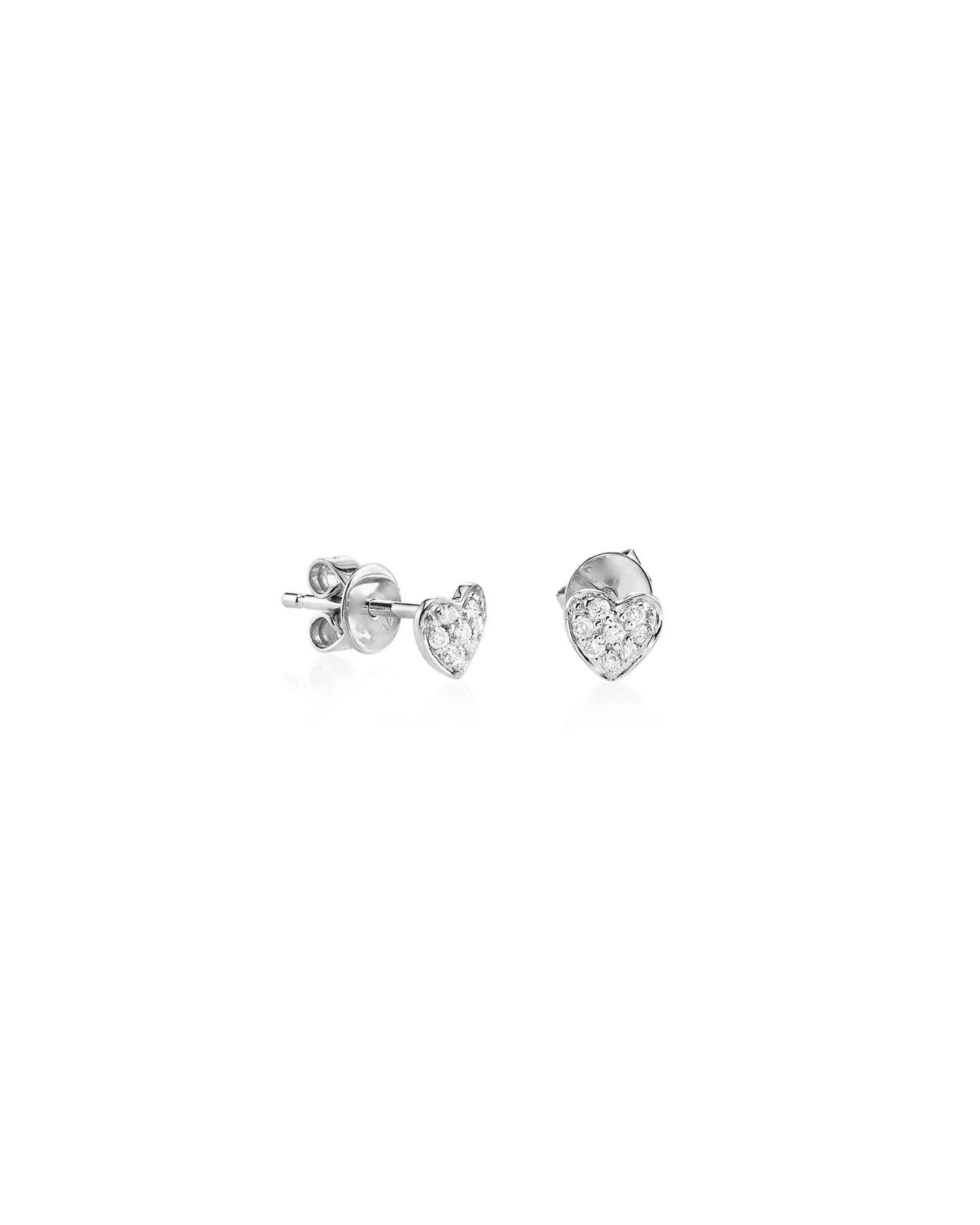Pavé Heart Studs sold by Blue Ruby