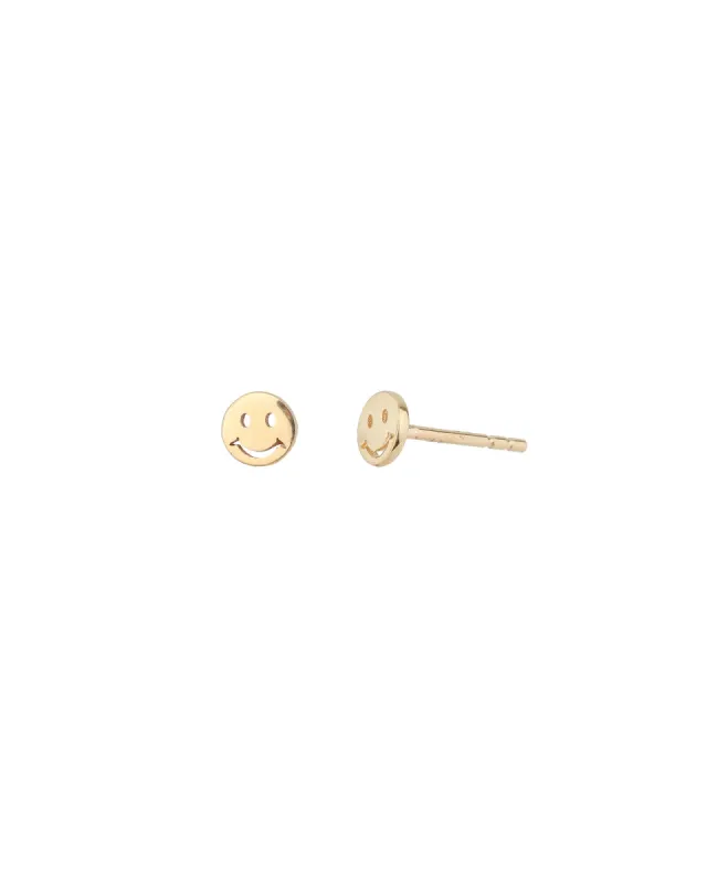 Smiley Face Studs sold by Blue Ruby