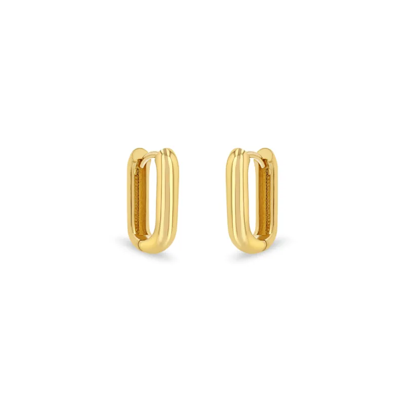 Thick Medium Oval Huggies | 15mm sold by Blue Ruby