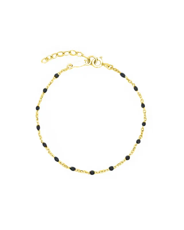 Enamel Beaded Chain Bracelet sold by Blue Ruby