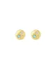 Circle Stud I Turquoise + Diamond sold by Blue Ruby