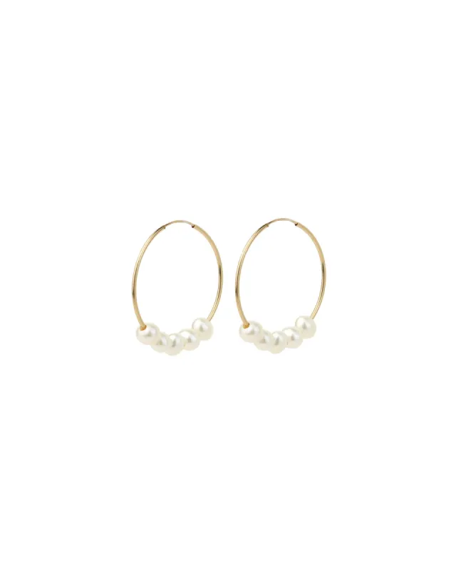 5 Floating Pearl Hoops sold by Blue Ruby
