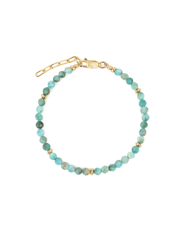Apatite Mix Five Saucer Bracelet | 4mm sold by Blue Ruby