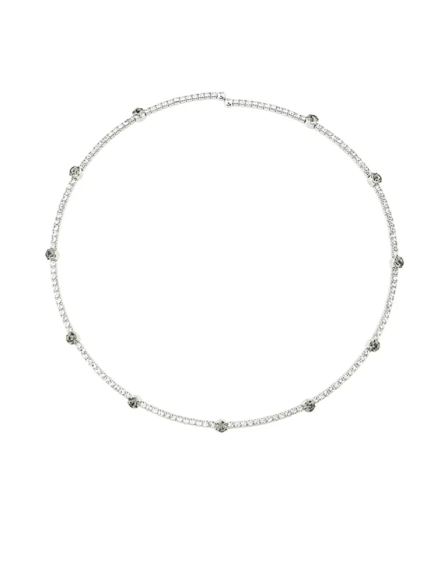 1 Row Crystal Bezel Necklace sold by Blue Ruby