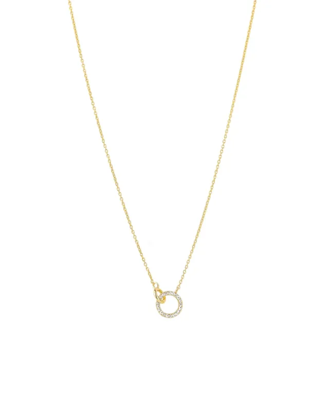 Pavé Double Ring Necklace sold by Blue Ruby