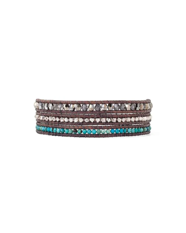 3 Wrap Turquoise Nugget Bracelet sold by Blue Ruby