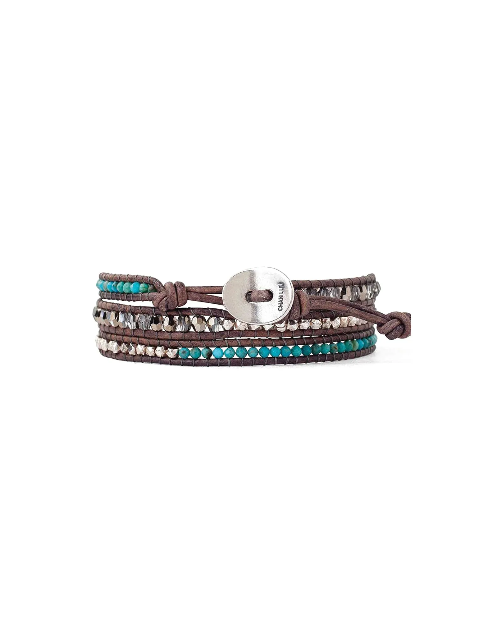 3 Wrap Turquoise Nugget Bracelet sold by Blue Ruby product image thumbnail 2