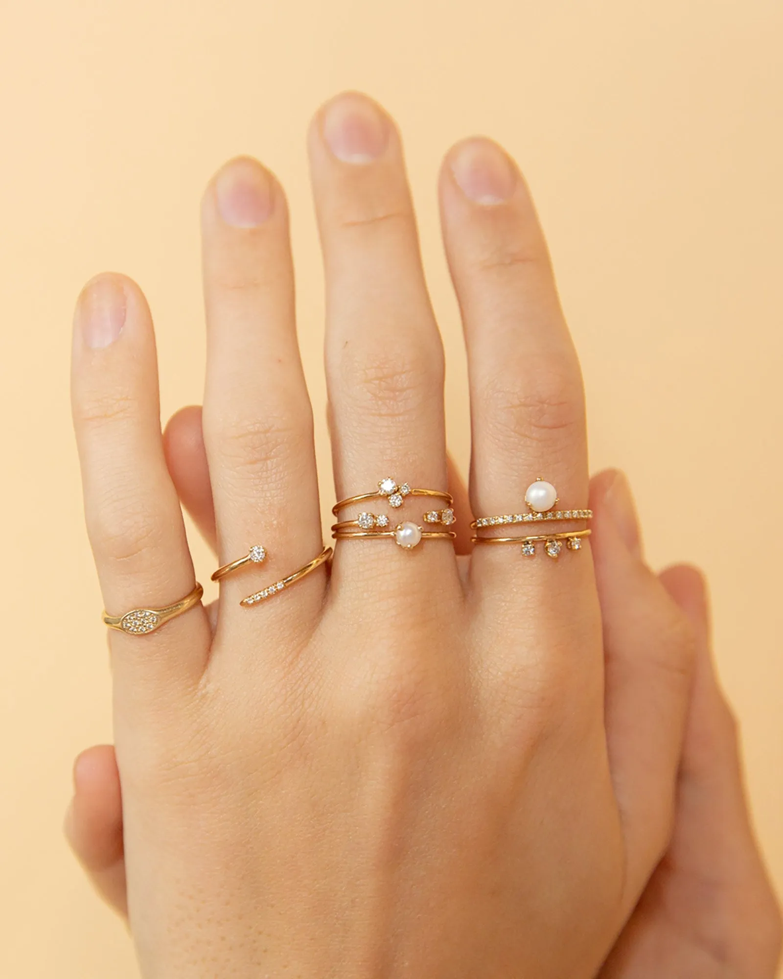 Single Prong Pearl Ring sold by Blue Ruby product image thumbnail 2