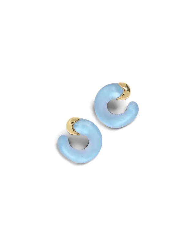 Lucite Small Molten Hoop Earrings sold by Blue Ruby