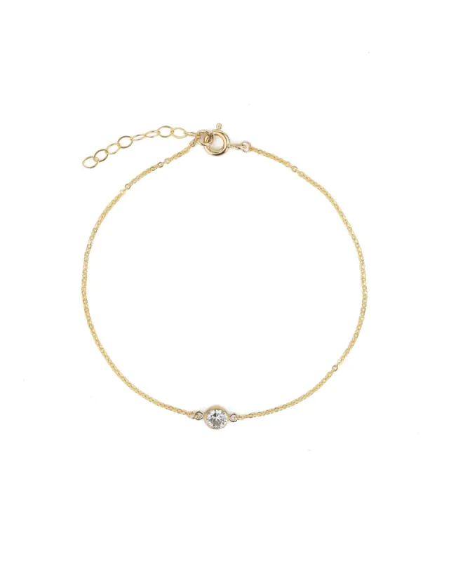 Single 4mm CZ Bracelet sold by Blue Ruby