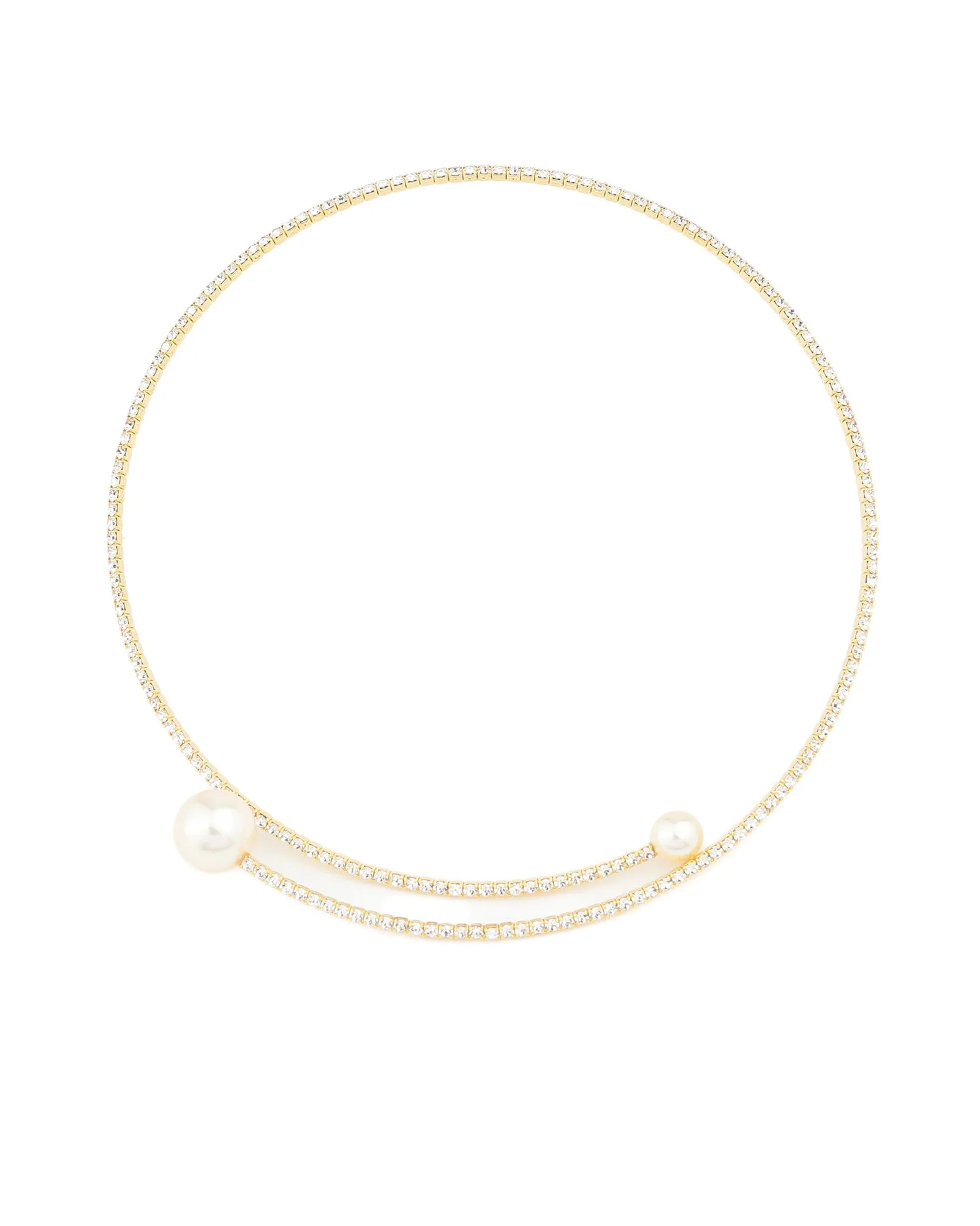 Crystal Coin 2 Pearl Collar sold by Blue Ruby