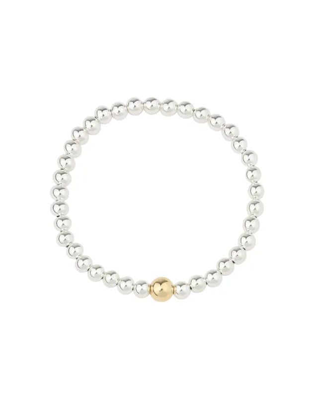 Two Tone Accent Beaded Bracelet | 5-7mm sold by Blue Ruby