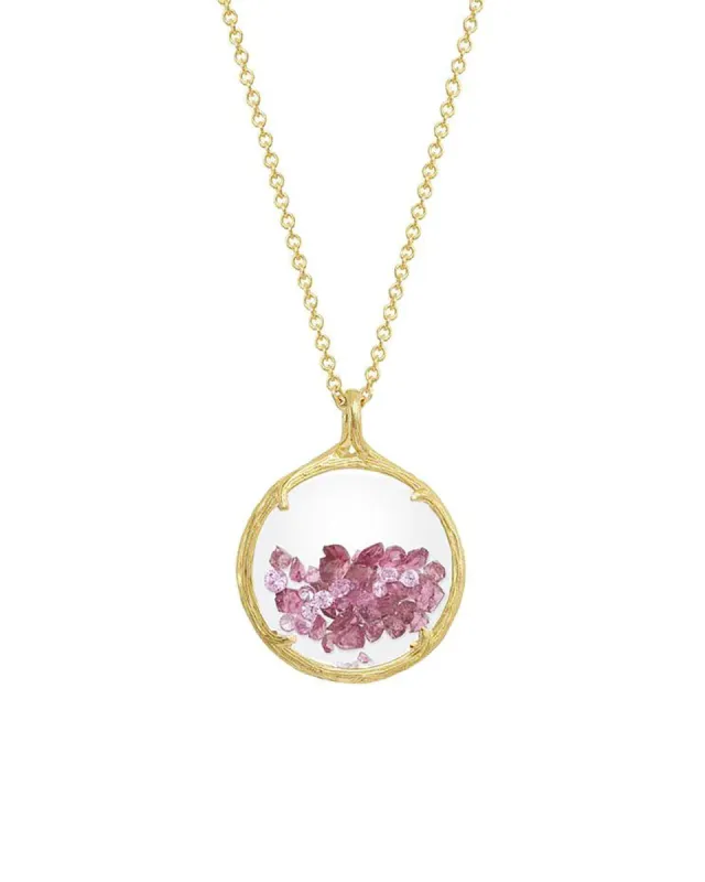 Birthstone Shaker Necklace I Small sold by Blue Ruby