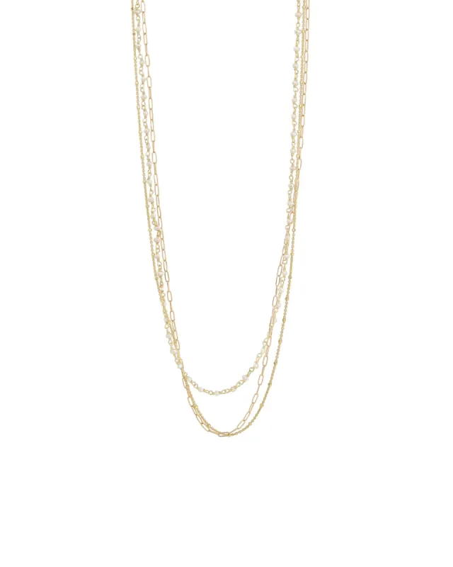 Mix Chain Pearl Necklace sold by Blue Ruby