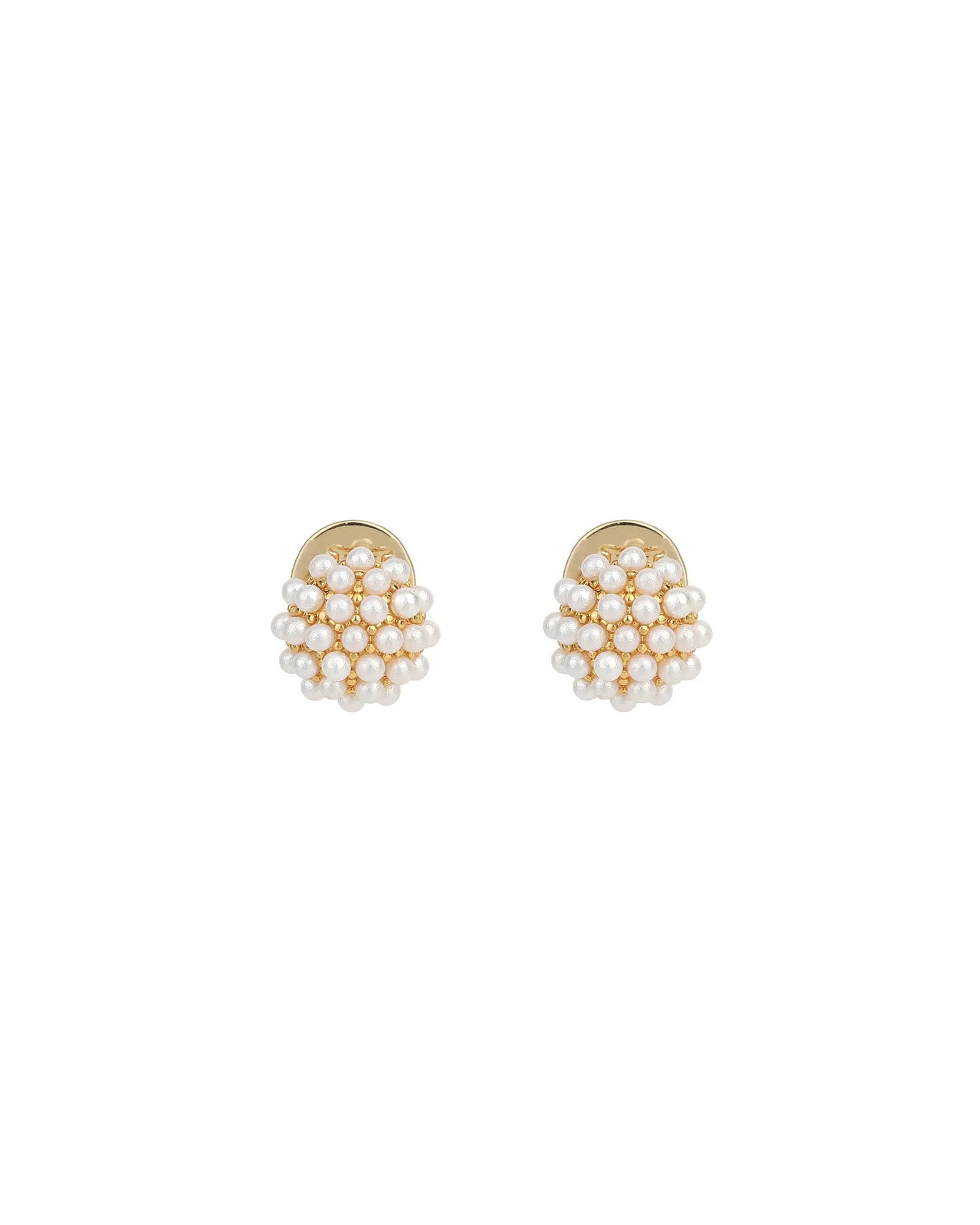 Mini Pearl Pavé Studs sold by Blue Ruby