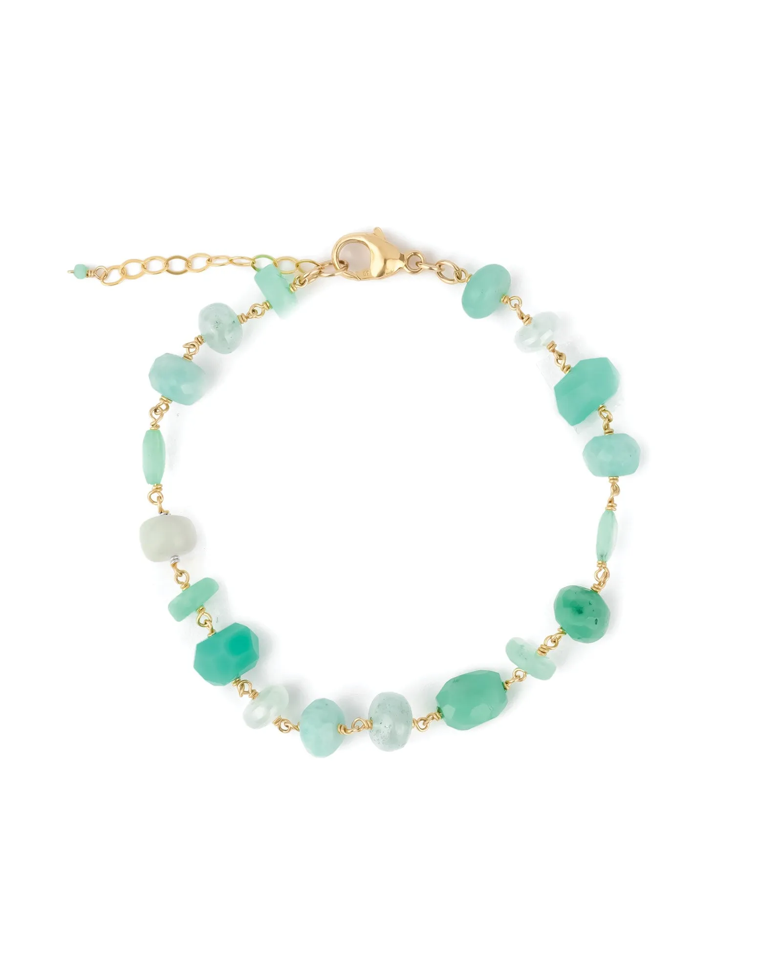 Mixed Shape Stone Bracelet sold by Blue Ruby