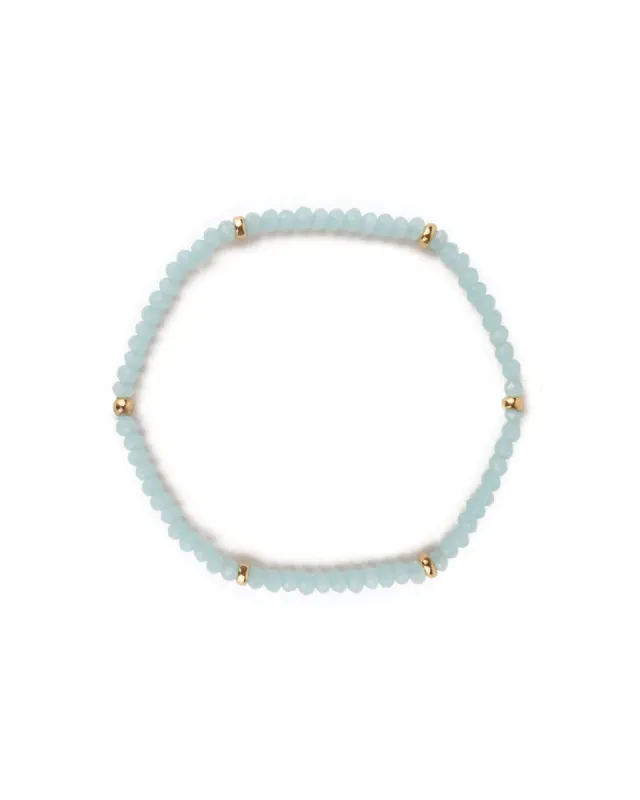 Crystal 6 Rondelle Bracelet | 3mm sold by Blue Ruby