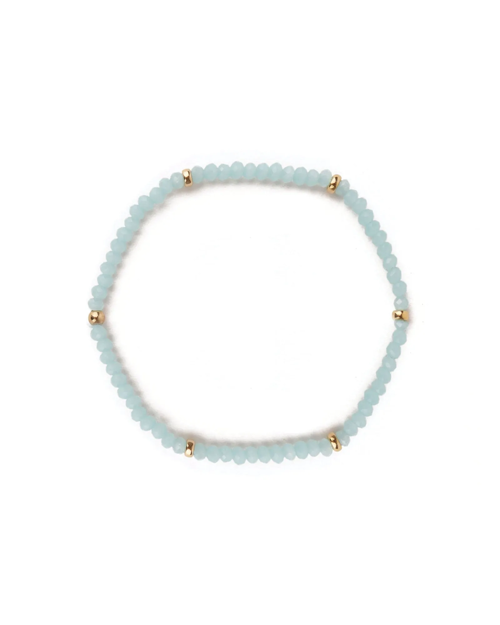 Crystal 6 Rondelle Bracelet | 3mm sold by Blue Ruby
